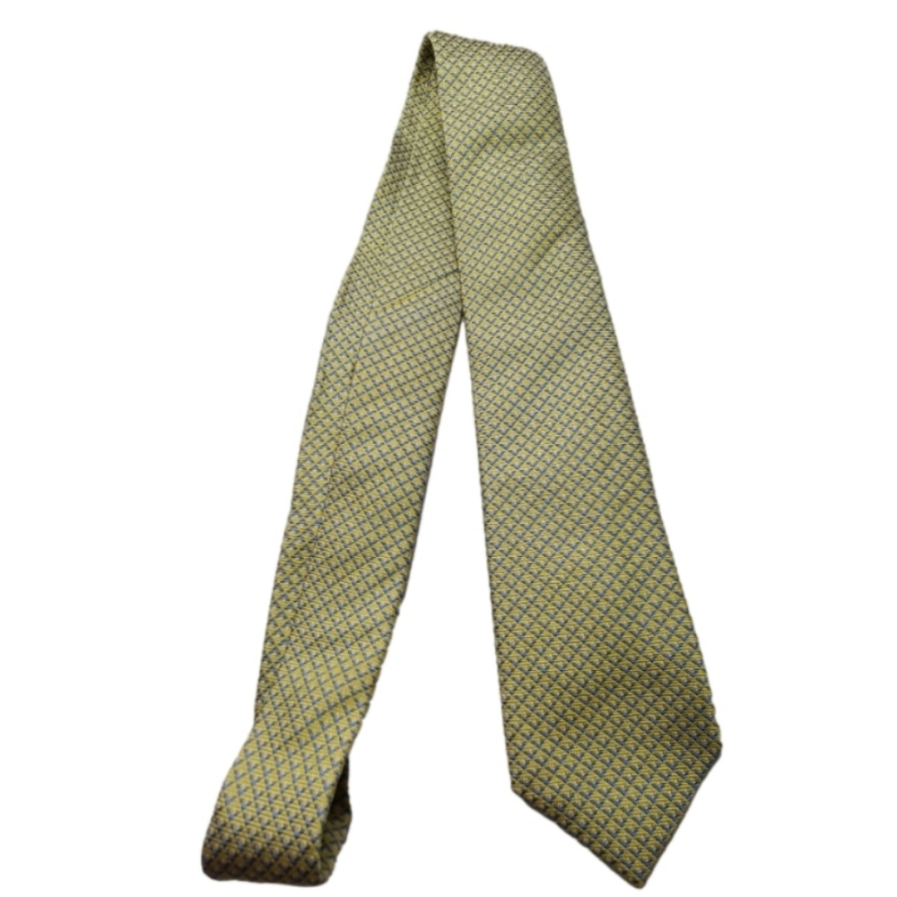 Lauren Ralph Lauren yellow and blue patterned, 💯% silk tie, size 58 inches